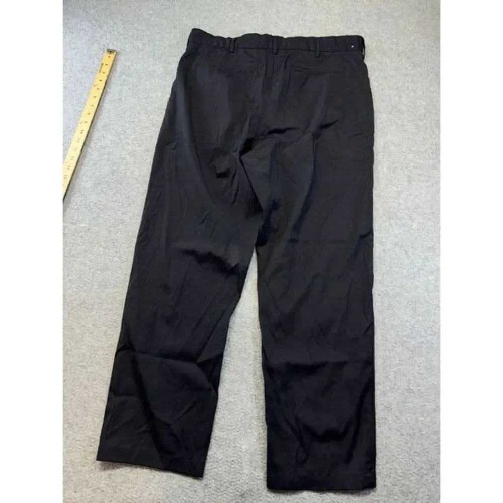Banana Republic Stretch Pants‎ Men's 36R Black Wool Blend 36x30 Dress Work